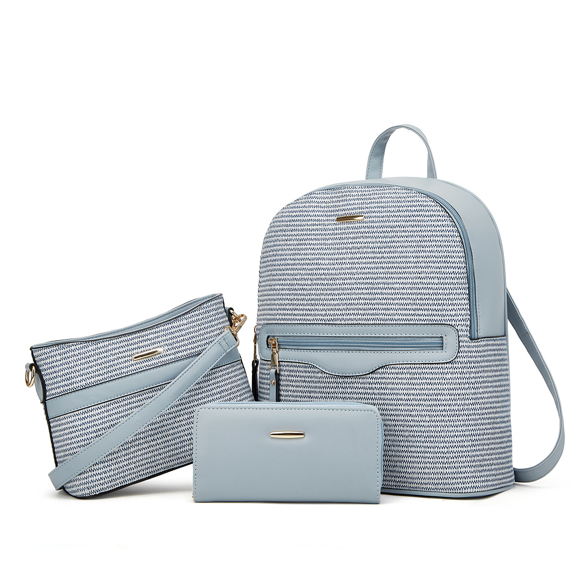 2024 new backpack tote women's crossbody bag three piece set_voghion.com