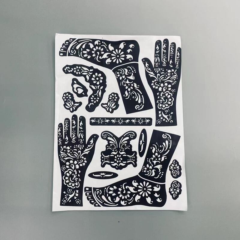 Template for face body painting reusable henna tattoo template sticker set tattoo Template for face body painting reusable henna tattoo template sticker set tattoo