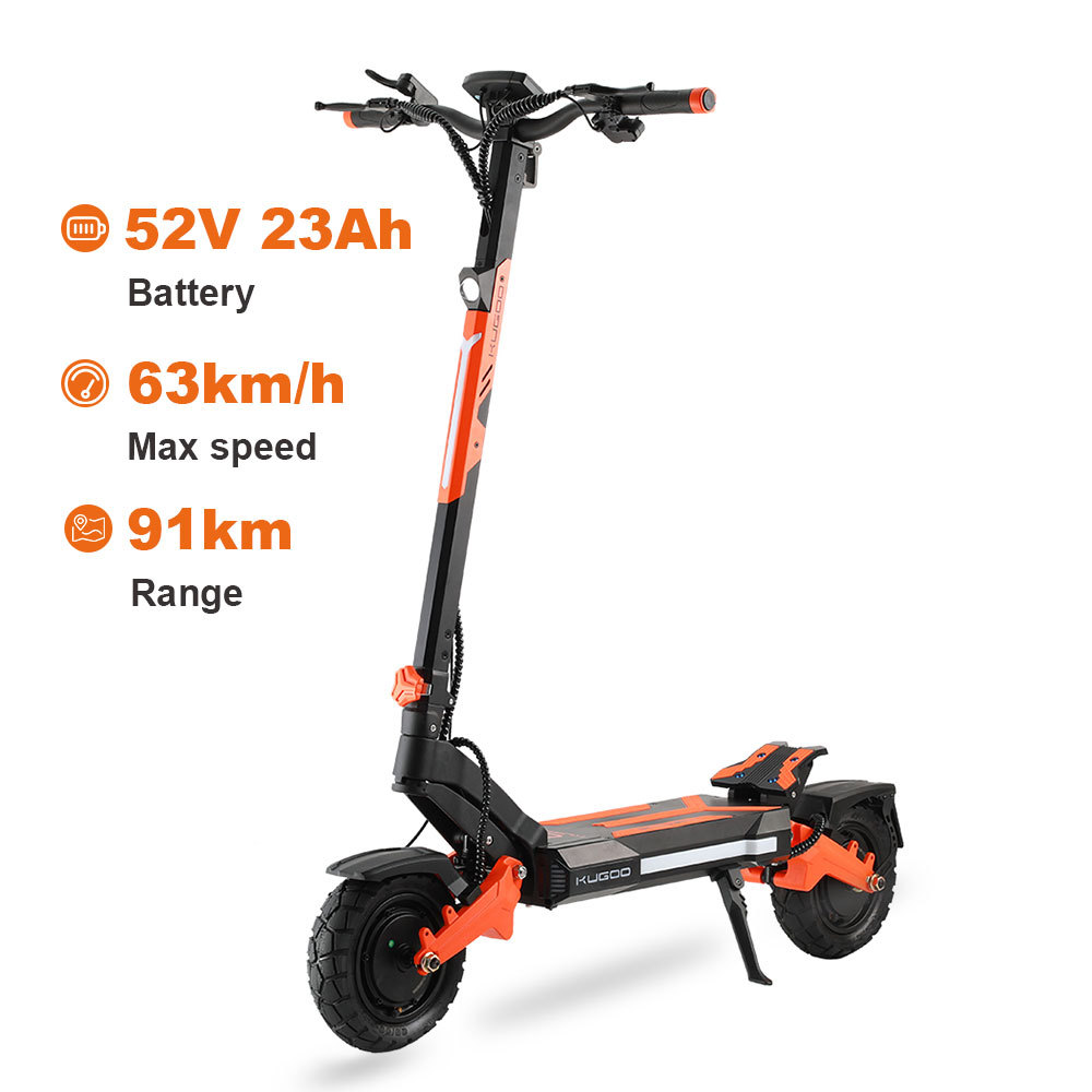 Cross-Border Export Kugoo F3 Pro Max 1100W Dual Motor Electric Scooter for Adults 91 Kilometers