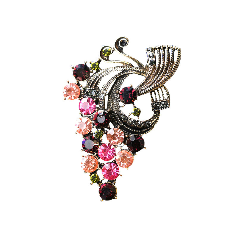 Elegante broche colorido elegante ins moda personalidad retro elegante traje suéter ramillete Accesorios