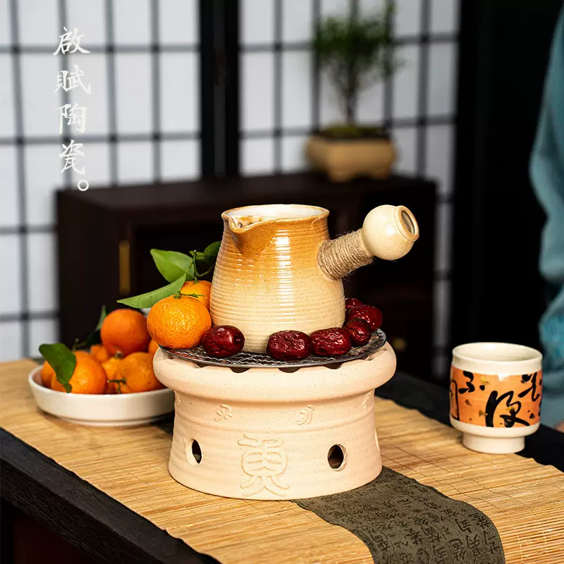 围炉煮茶罐罐防爆侧把壶奶茶壶炒茶壶电陶炉室内室外煮茶器可干烧