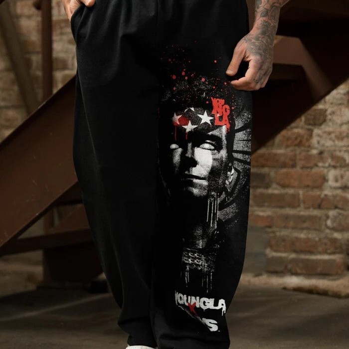 Cross-Border Export Digital 3D Printing Men's Sports Pants Joggers Sports Fitness Running Training Casual Pants