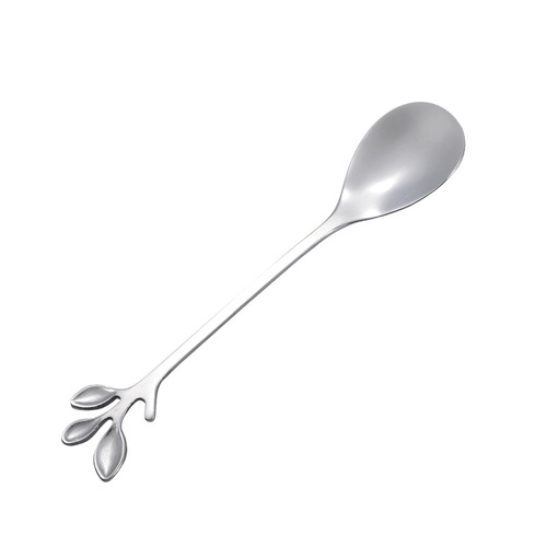 New stainless steel tableware set creative dessert knife leaf fruit fork ice cream spoon moon cake knife fork dessert spoon