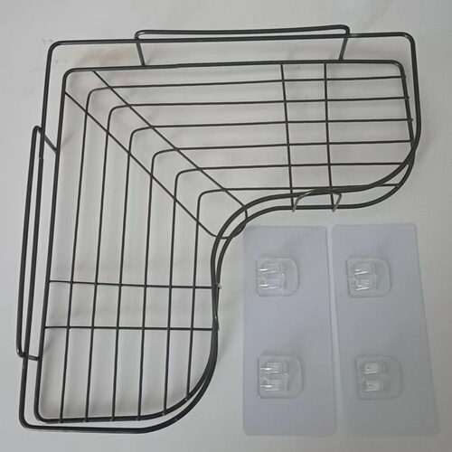 No-punch corner storage rack bathroom tripod wash rack dormitory storage toilet bathroom wall rack