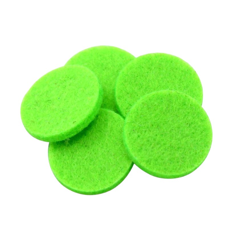 in stock stock round aromatherapy cotton/fiber cotton core can drop essential oil for 20/25/30MM aromatherapy pendant