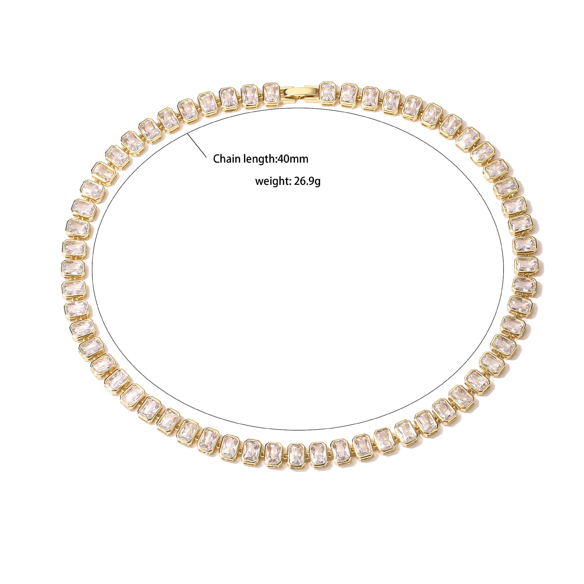 8g Weight Zircon Inlay Material Bracelets, Earrings, Necklace Classification Jewelry Set Quantity Daily Occasion Copper Material Geometric Pattern Women'S Gender Plating Design Fashion Style Fashion Geometric Copper Zircon Bracelets Earrings Necklace In Bulk 2