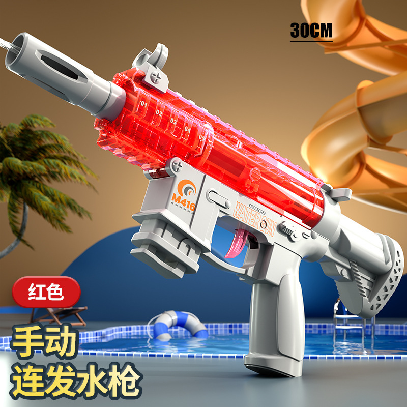 Verano transfronterizo M416 pistola de agua de gran capacidad de acoplamiento de agua recarga manual juguete de regalo de cumpleaños para niños