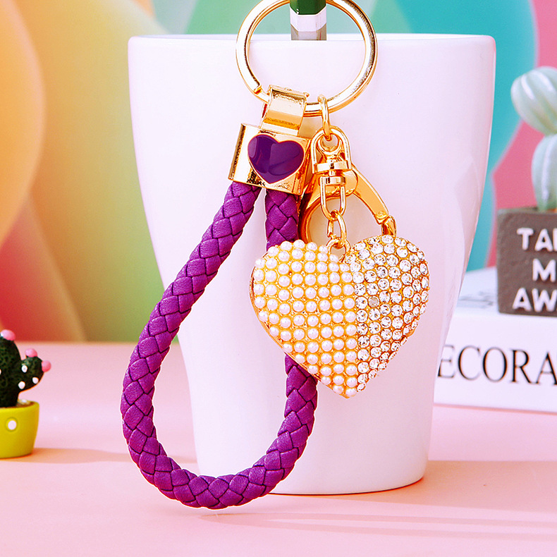 10g Weight Lobster Trigger Clasp Closure Clasp Closure Type Rhinestones Inlay Material Keychain Classification 1 Piece Quantity Daily Occasion Zinc alloy Material Heart Shape Pattern Unisex Gender Plating, Diamond Design Cute Style 1 Piece Cute Heart Shape Zinc Alloy Plating Diamond Rhinestones Unisex Lobster Trigger Clasp Closure Keychain 7