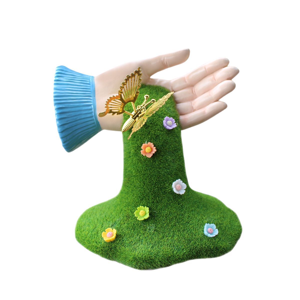  New Products Simulation Plants Trees Ornaments Outdoor Landscape Butterfly Movable Park Grass Decoration 