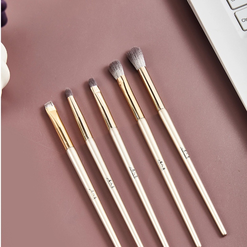 Cangzhou eye shadow cepillo conjunto de cepillo de maquillaje de cuchilla cepillo de línea de ojos cepillo de detalle de sombra de nariz cepillo 5 herramientas de maquillaje mayorista