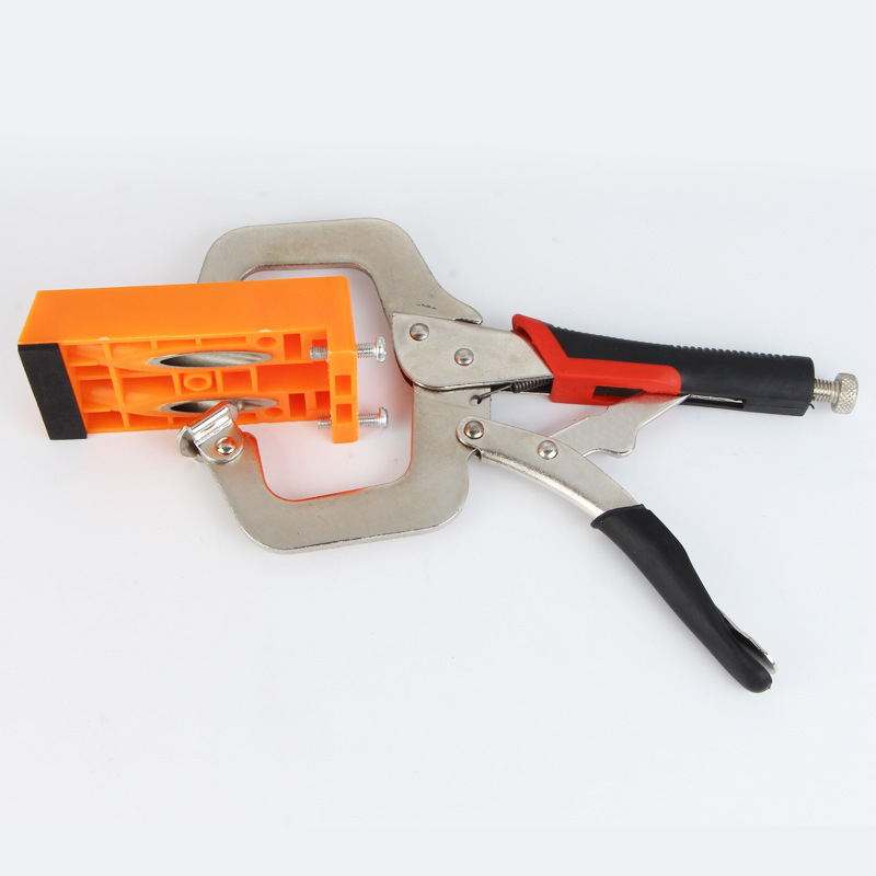 不锈钢木工斜孔定位器开孔定位器家用工具加厚材质套装厂家批发