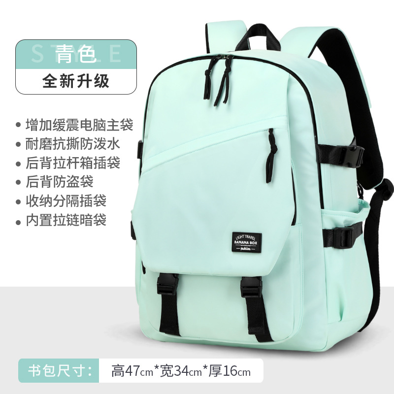 Suministro transfronterizo mochila de viaje al aire libre Junior High School College schoolbag moda simple ligero Oxford Mochila de tela