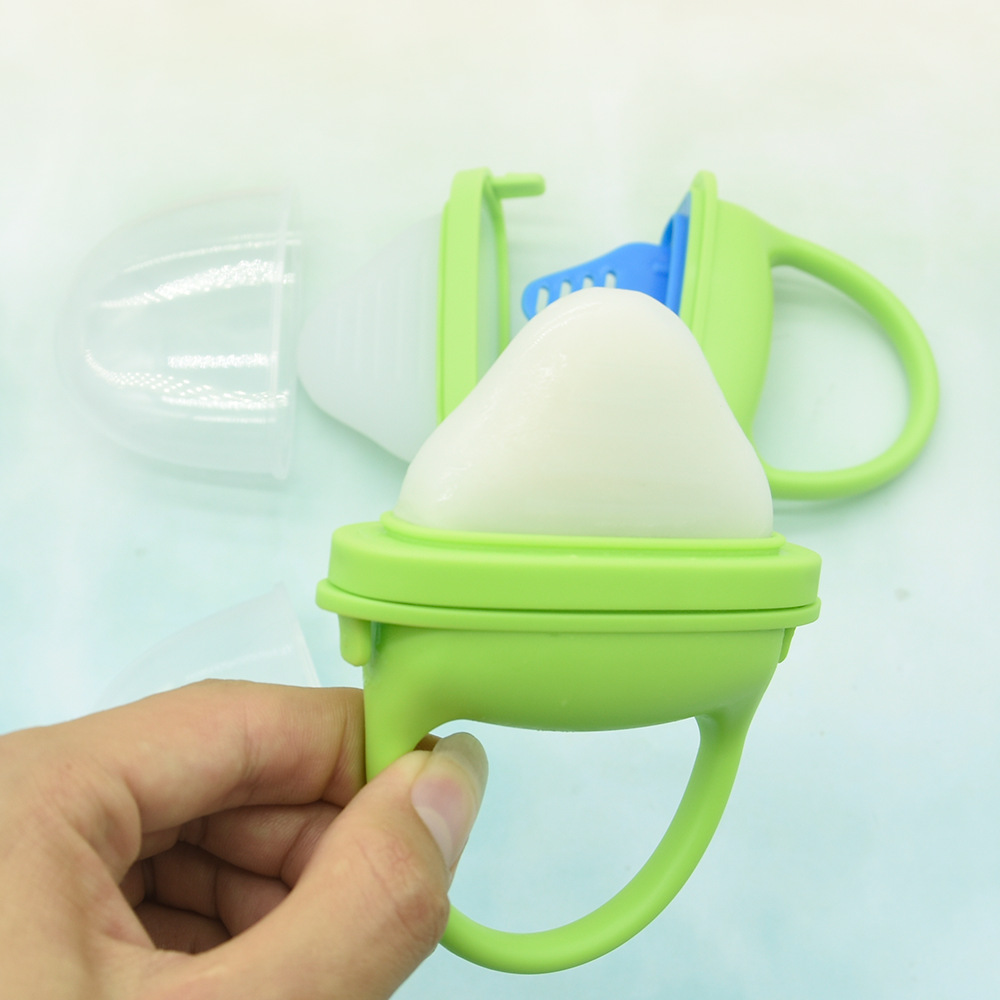 Silicone pacifier baby molars chew toy with handle frozen bite silicone bite music