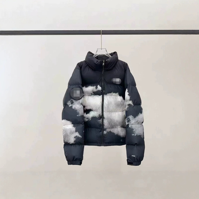Putian high-quality replica 1992 North Face down jacket 30th anniversary tie-dye print trendy clothing versatile couple's matching warm jacket