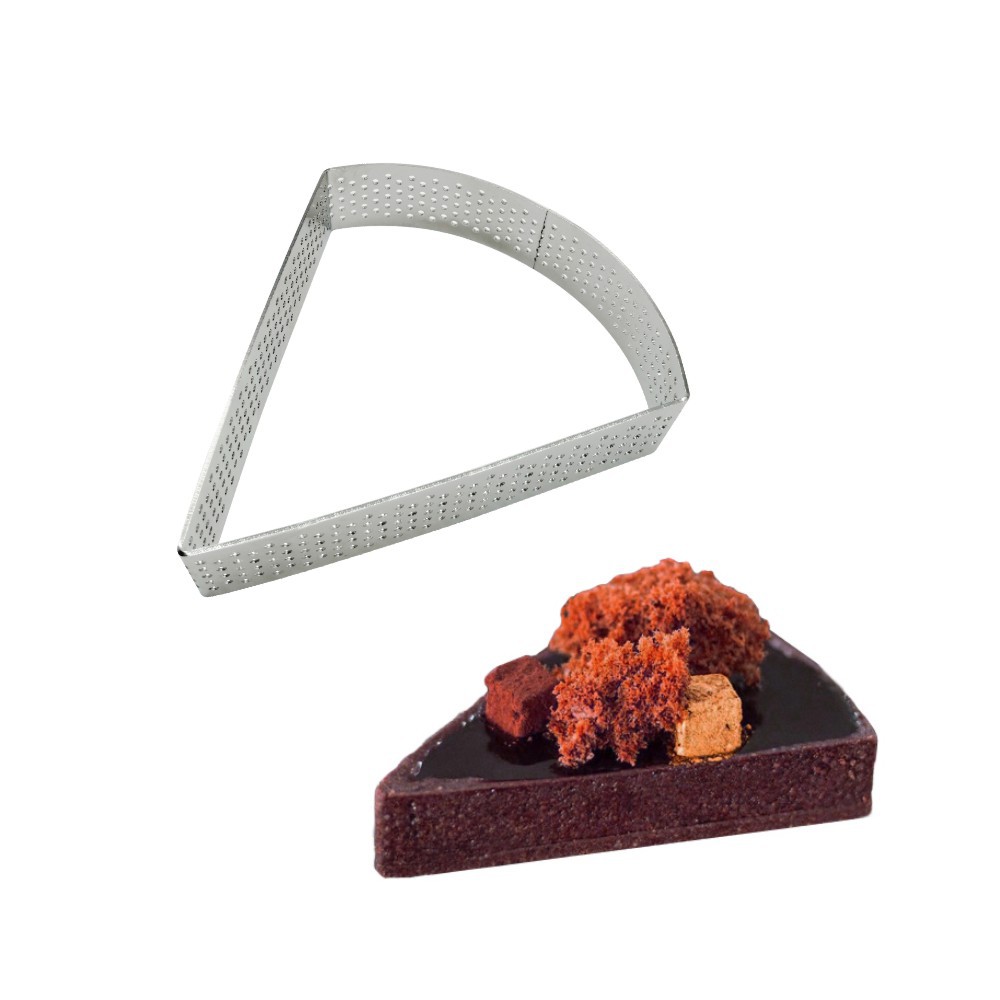 Cuadrado redondo oval anillo de tarta de frutas anillo de tarta de perforación anillo de torre de acero inoxidable 304 molde de pastel de mousse 8cm