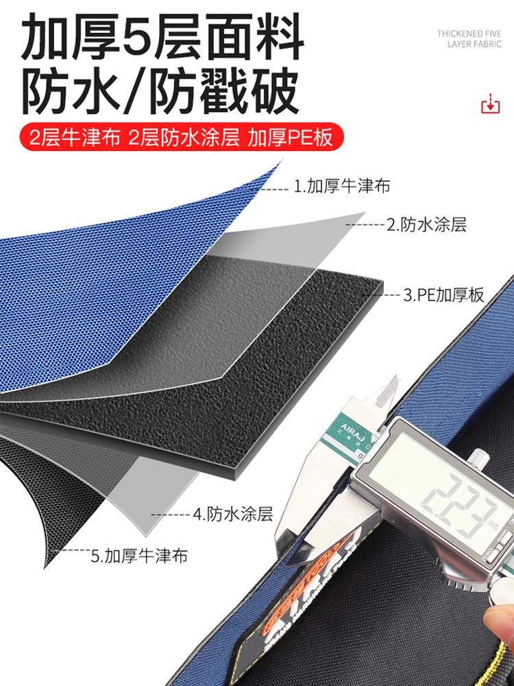 Bolsa de herramientas de mano multifuncional, bolsa de almacenamiento especial para carpinteros y eléctricos, bolsa de herramientas de lona gruesa de mantenimiento resistente y duradera