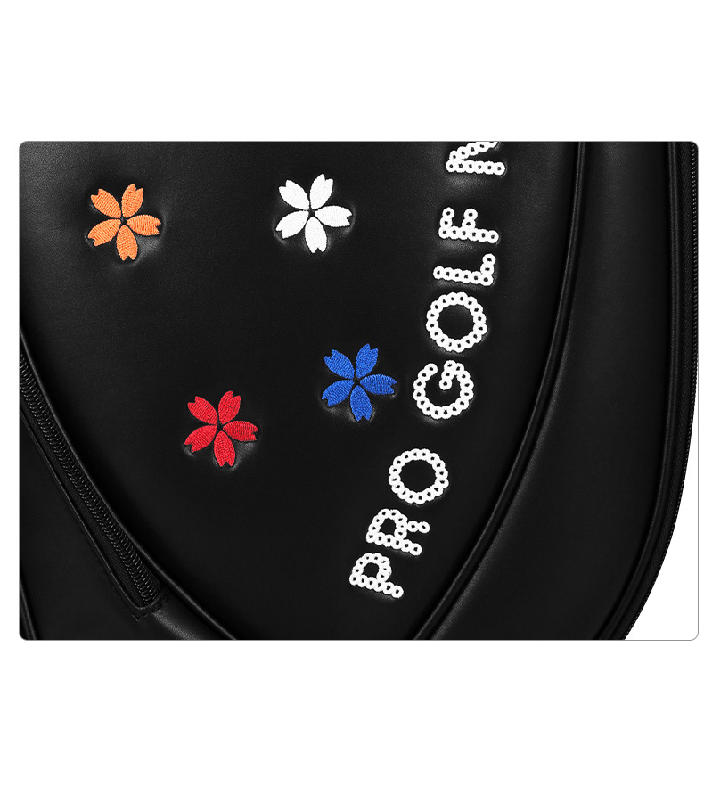 Túi golf PGM bốn bánh đẩy phẳng, thiết kế hoa thêu, kích thước 127×25×29 cm — Qb138-trắng (giao hàng che mưa), QB138-Đen (giao hàng che mưa) chi tiết 20