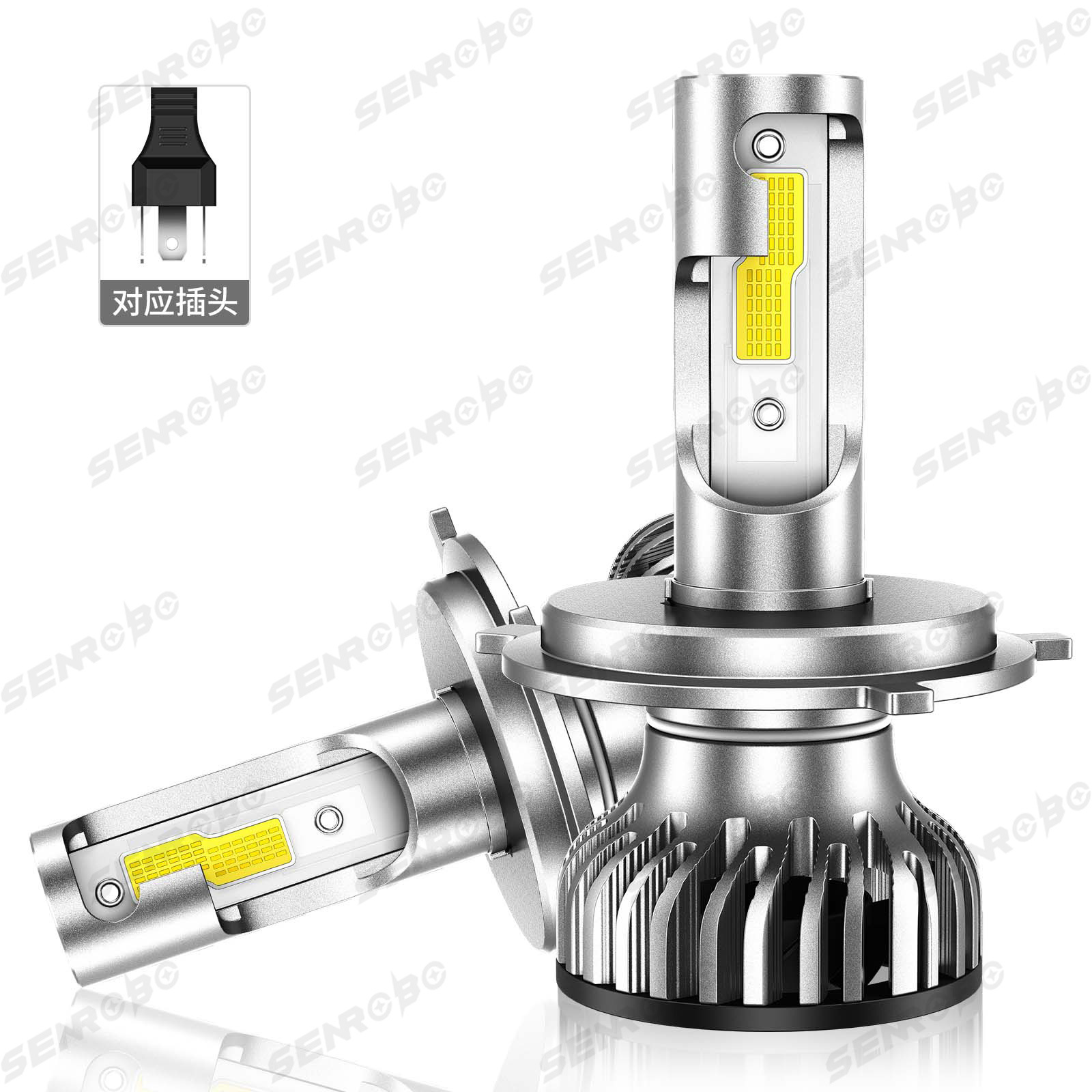 Nuevos productos transfronterizos de automóviles LED luz super brillante 6000K transformar faro de iluminación H4 H11 fábrica al por mayor