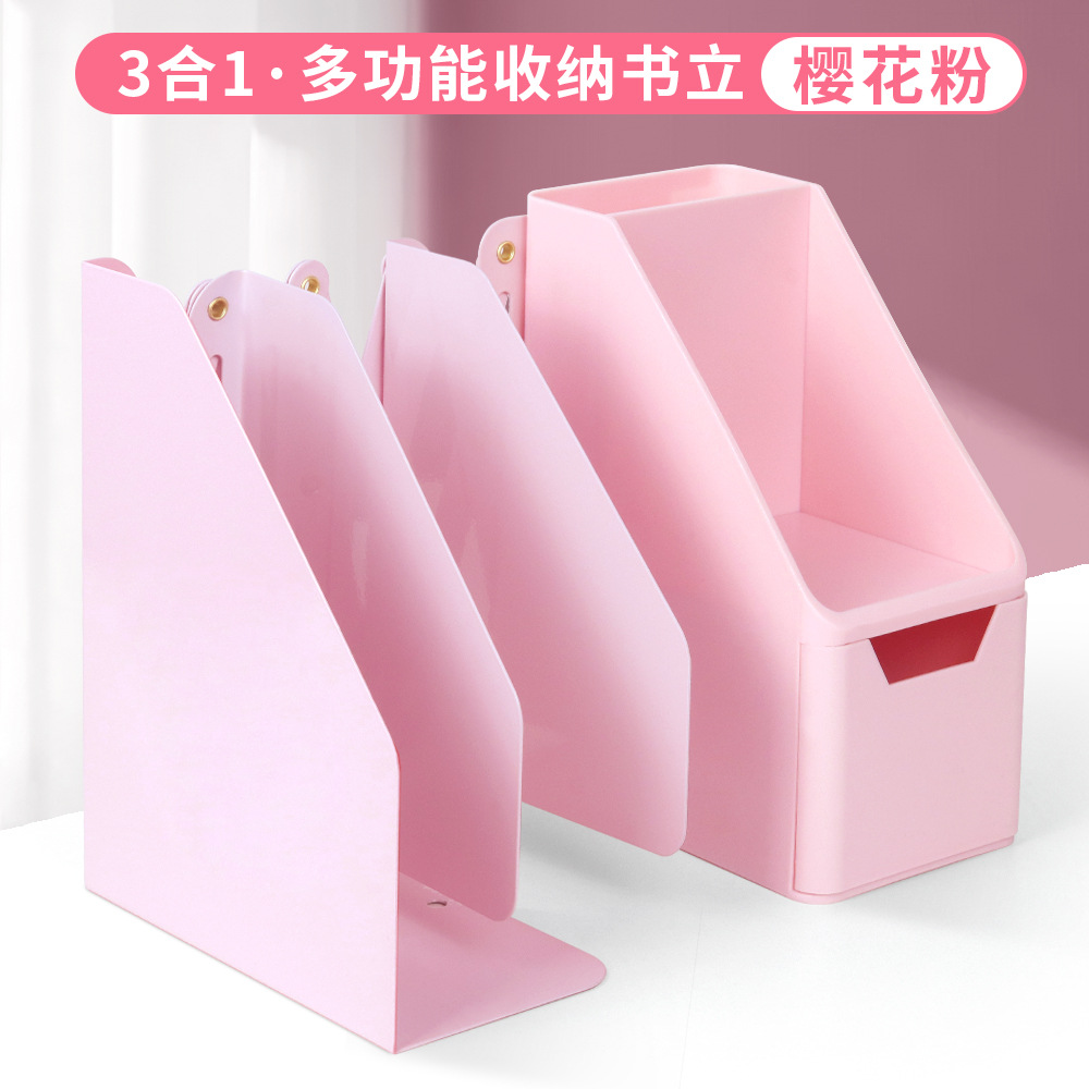 Estante de pie retráctil para libros Estante de escritorio grande para estudiantes