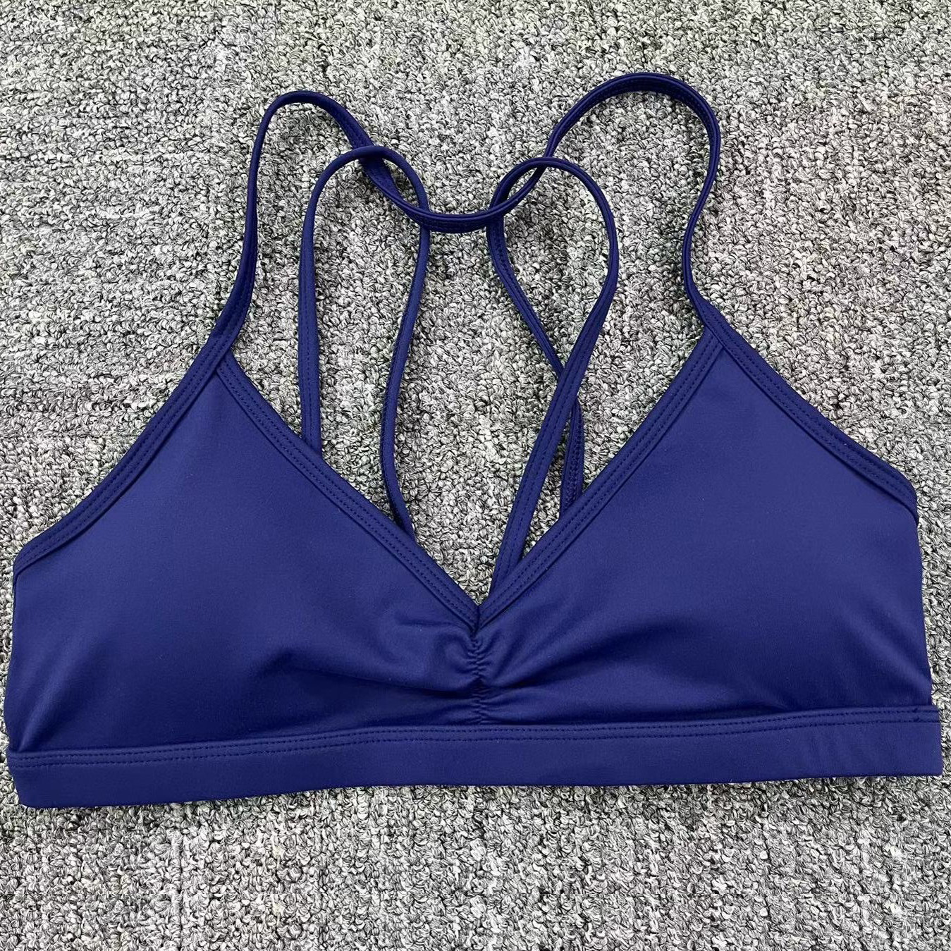 59g Weight Sleeveless Sleeve Length Nylon Fabric Type Short Top Length Halter Crisscross Tank Tops Type Gym, Yoga Occasion Halter Neck Neckline Solid Color Pattern Sports Style Sports Solid Color Nylon Halter Neck Active Tops Halter Crisscross Tank 19