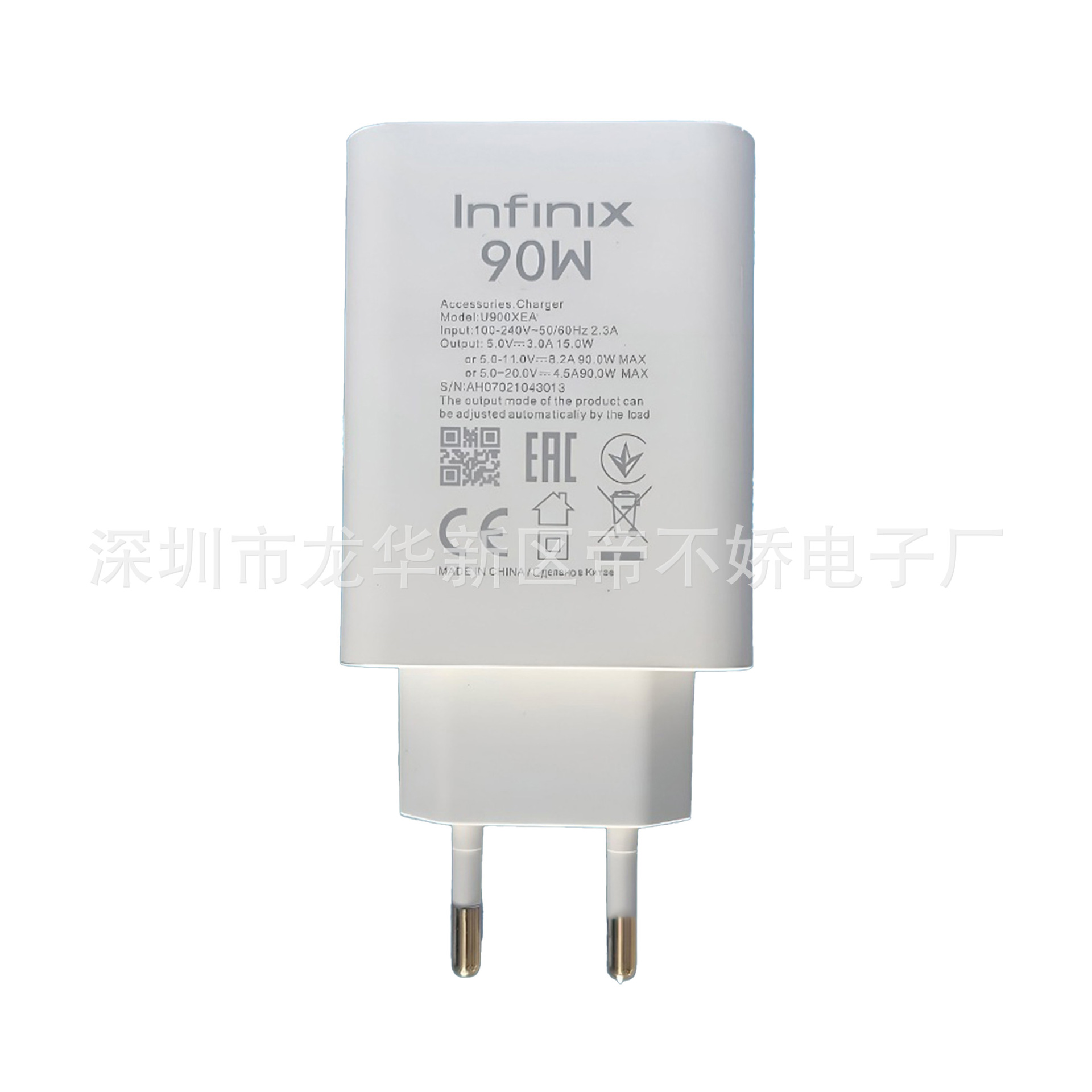 Suitable for Transsion infinix 90W EU Plug Charger PD 90W USB original Transsion charger