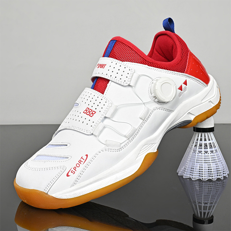 Professional Badminton Shoes for Men, Breathable and Lightweight, Women's Shock-Absorbing, Wear-Resistant, Comfortable, Non-Slip, Competition Training Special Couple Shoes