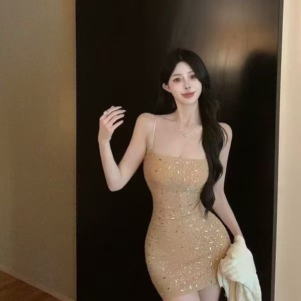 GraceChic Sexy Plus Size Elegante Vestito Lungo Estivo a Sirena con Spalline Sottili e Lavorazione Pesante di Alta Qualità_voghion.com