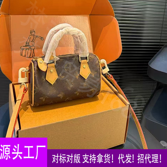 Classic Popular Speedy 16cm Nano Pillow Bag Versatile High-Fashion Shoulder Bag 16/20/25/30cm