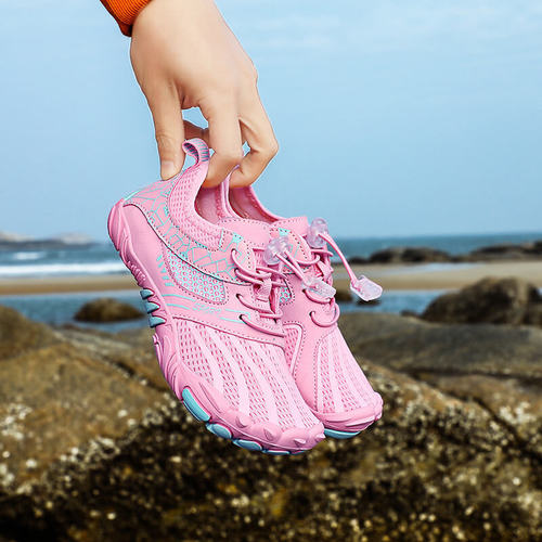 Factory wholesale children's wading shoes, non-slip swimming shoes, amphibious, medium and large children's beach shoes for women