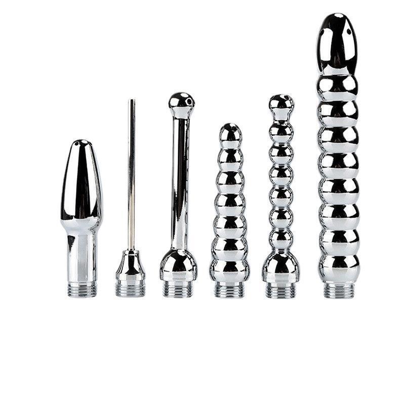 Anal and Vaginal Metal Enema Sex Toy Tool for Cleaning Gay Anal Irrigator for Men and Women