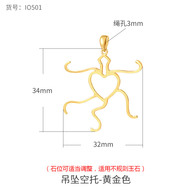 S925 colgante de plata titular vacío de los hombres y las mujeres irregular forma colgante titular vacío con incrustaciones de cera de abejas Jade Buda titular de plata