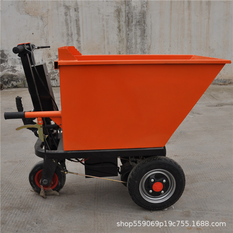 垒资供应 手推式灰斗电动工程工地楼隧道沙子砖物料搬运三轮车