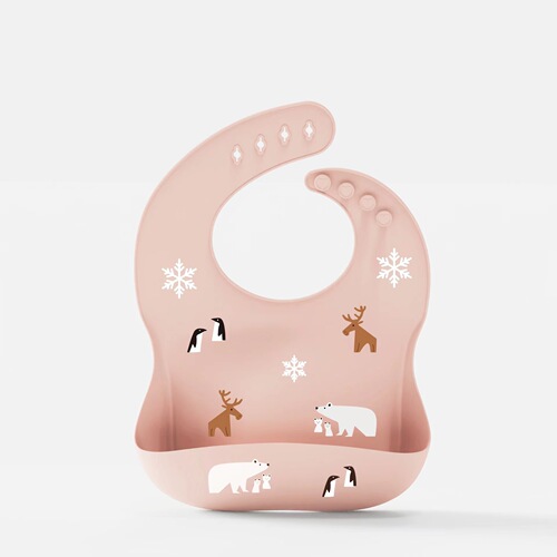 Youyou Baby Supplies 3D Stereo Large Capacity Drool Mat Silicone Waterproof Washable Children's Bib