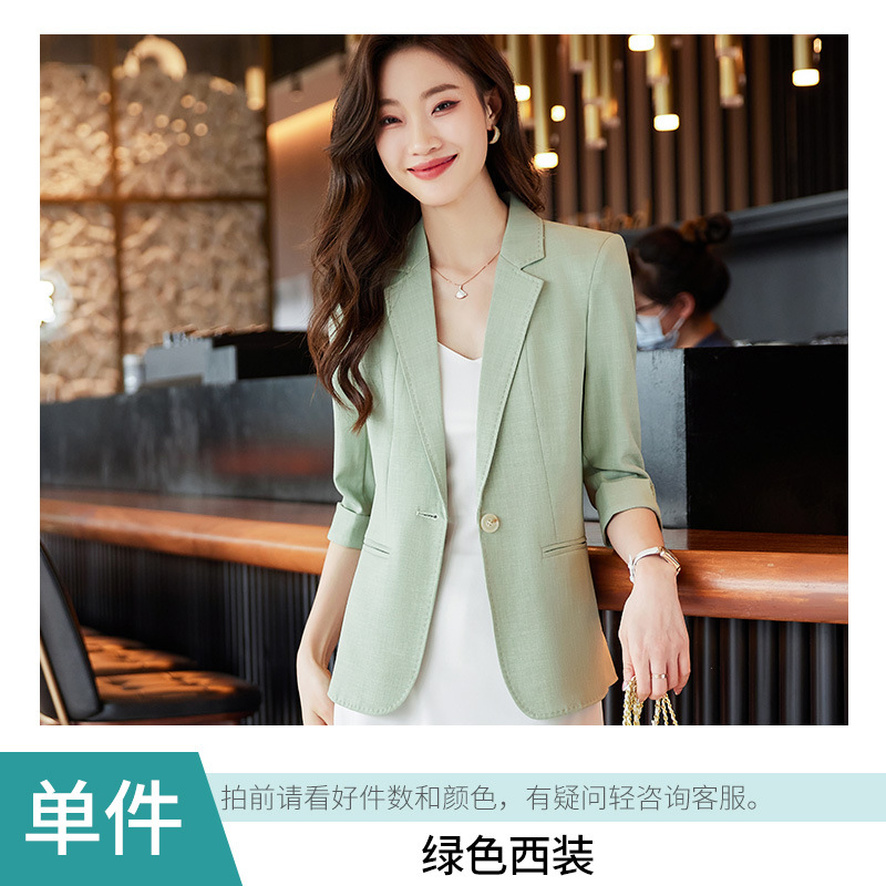 Green classic suit jacket