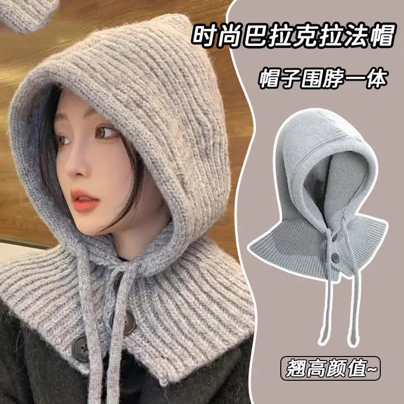 새해 레드 BALACLAVA 여성 겨울 따뜻한 사이클링 올인원 모자 2024 새로운 방풍 및 콜드 풀오버 모자