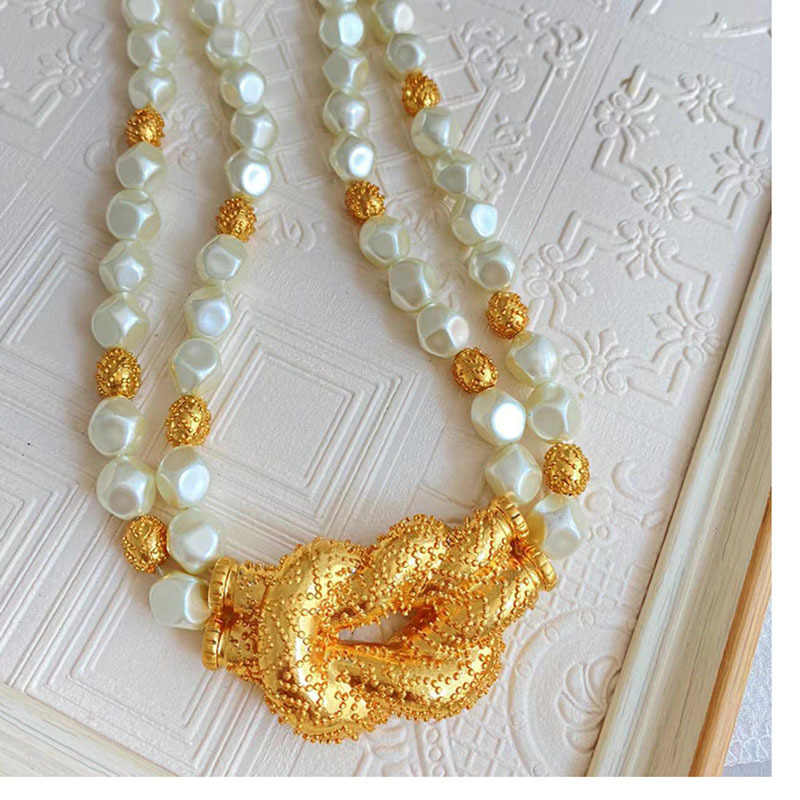 Retro Geometric Alloy glass Gold Plated Womenu0027S Bracelets Necklace 1 Piece