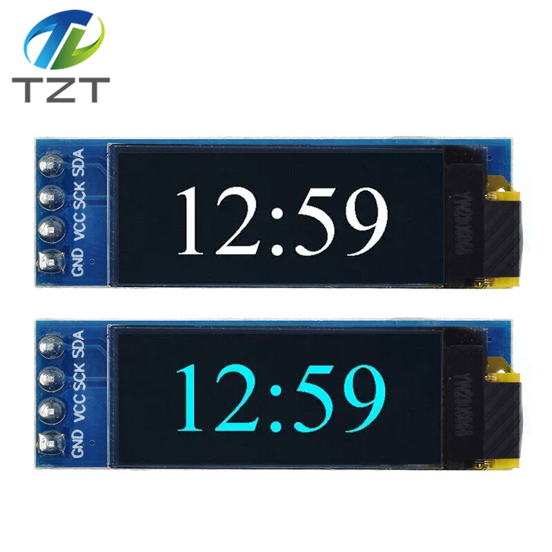 0.91 inch OLED LCD display module IIC 12832 LCD display device compatible with 3.3V-5V