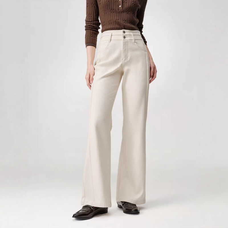 A must-have for loyal fans! Super comfortable! Elegant and stylish high-waisted, slimming, cotton casual flared jeans for women A must-have for loyal fans! Super comfortable! Elegant and stylish high-waisted, slimming, cotton casual flared jeans for women