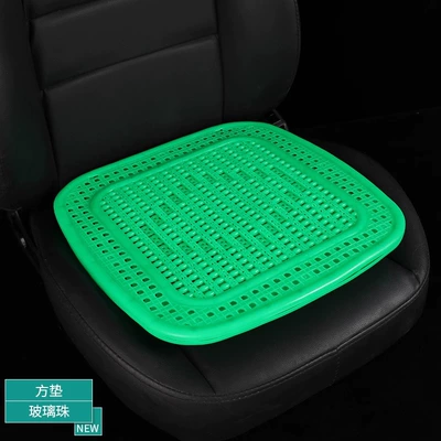 Ventilated and Breathable Plastic Seat – Cool pad - square-mat-glass-beads