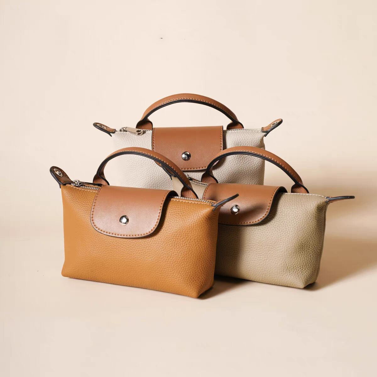 Crossbody-vleugeltas voor dames van echt leer - casual, modieuze, lichtgewicht, draagbare draagtas, crossbodytas met één schouder_voghion.com