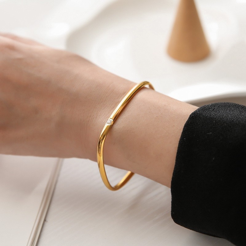 Geometric Titanium Steel Bracelet Image 1