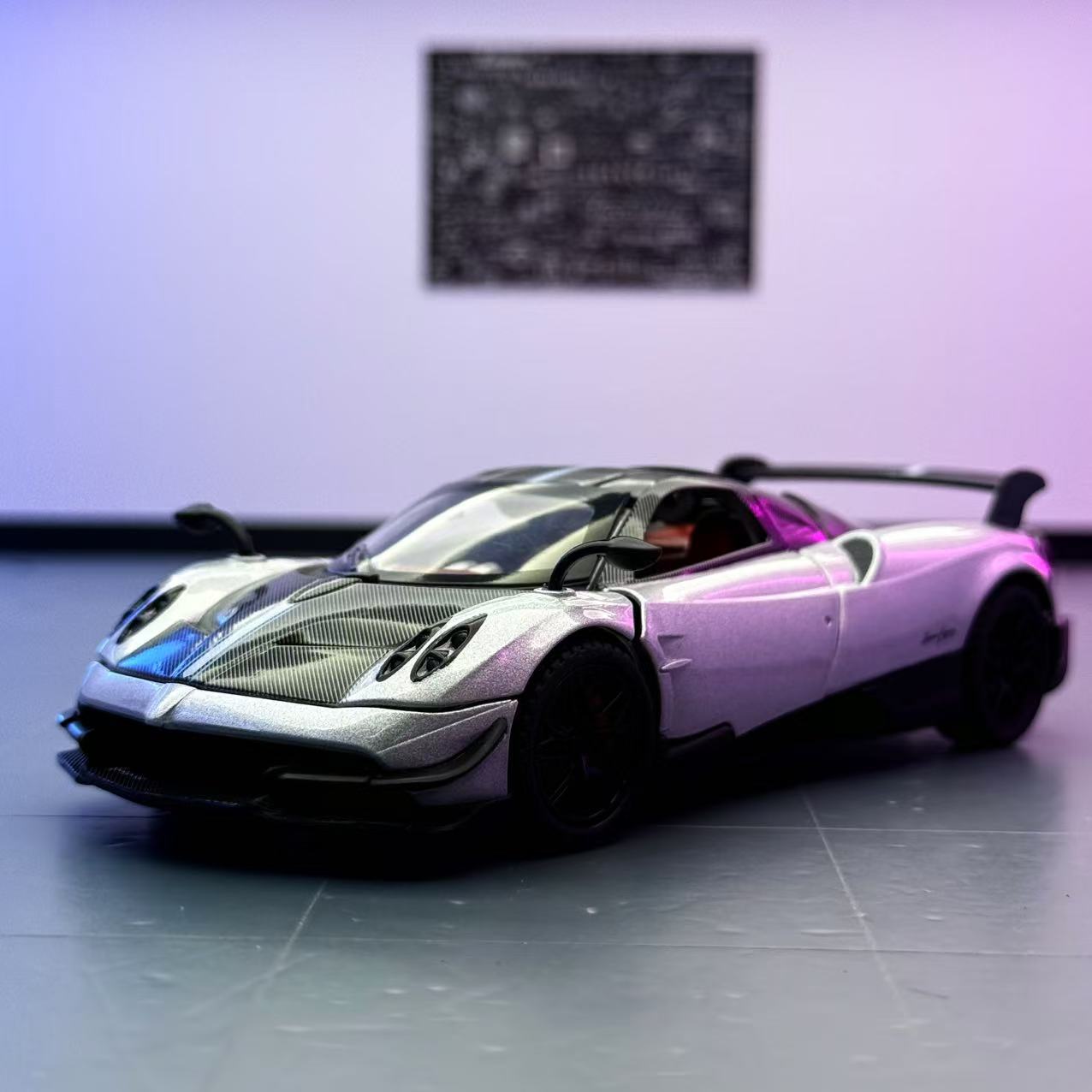 Nuevo modelo de coche Haodi 1:32 Pagani Huaya BC modelo de coche deportivo de aleación retroceso adornos de juguete para niños