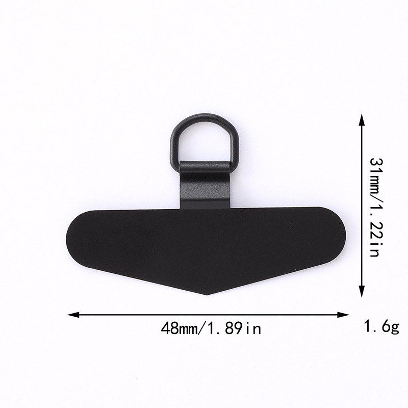 Nuevas juntas de teléfonos móviles tarjetas de acero inoxidable de metal 360 grados clip giratorio anti-perdida juntas de cuerda de teléfono móvil