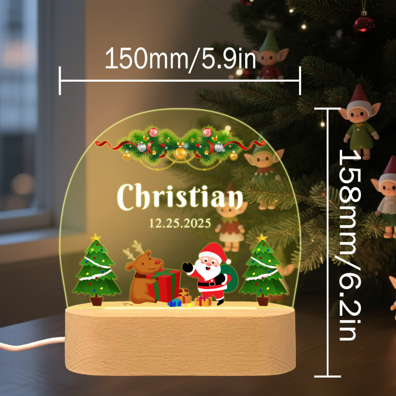 跨境Etsy新品圣诞节日氛围桌面摆台temu床头温馨装饰小夜灯礼物|undefined