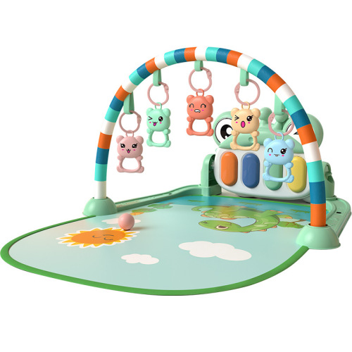 Cross-border toys 0-1 year old baby music fitness stand newborn music pedal children's educational early education toys