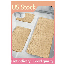 E 34071 Coral fleece skin friendly non-slip bathroom set ɺ