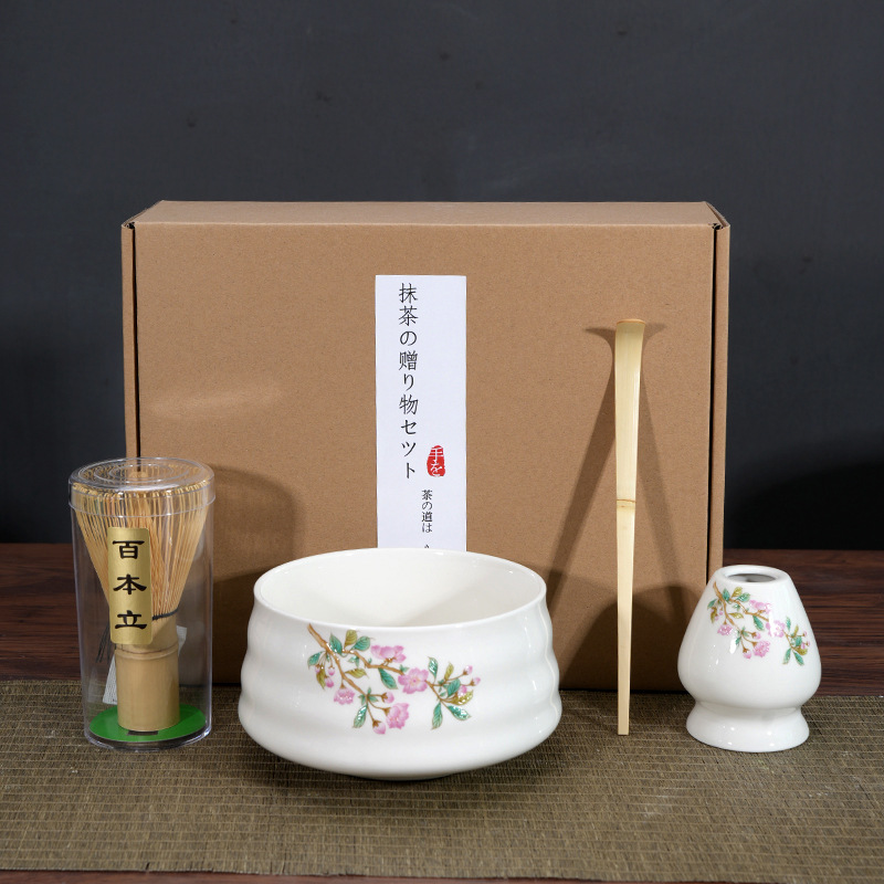 Matcha tazón té taza Matcha cepillo cien Benli taza de té Té juego de té Dinastía Song juego de té Matcha herramienta traje caja de regalo japonés