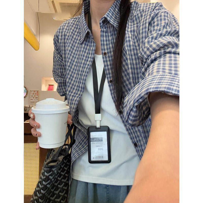 韩版蓝色格子长袖衬衫女春秋2025新款慵懒风衬衣外套宽松显瘦上衣|undefined