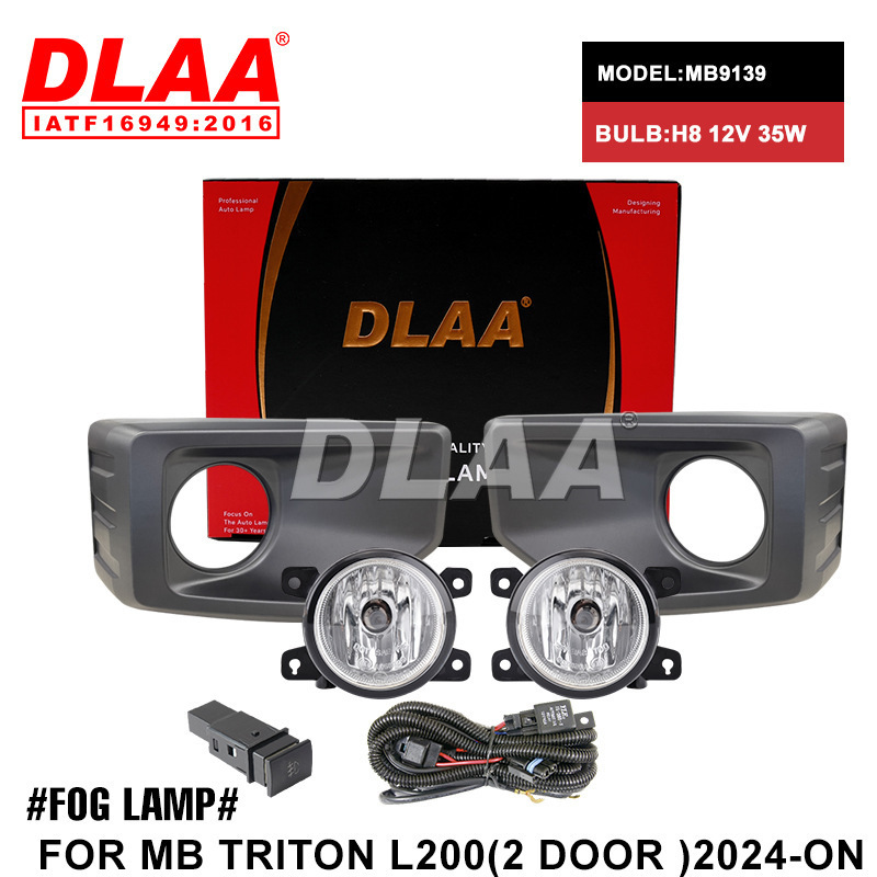 Aplicable a Mitsubishi 2024 nuevo conjunto de lámpara de niebla delantera L200 Triton pickup luz de conducción diurna luz de barra delantera
