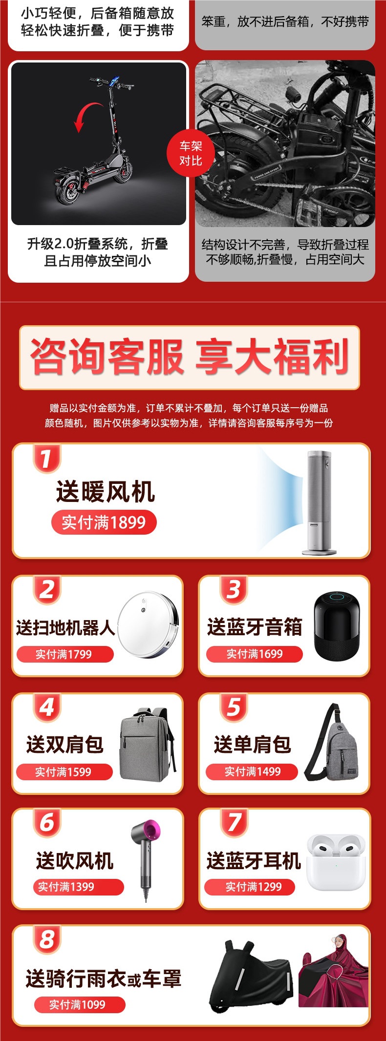 Electric scooter for adults, foldable electric vehicle, lightweight and portable, suitable for both men and women, lithium battery powered, small size